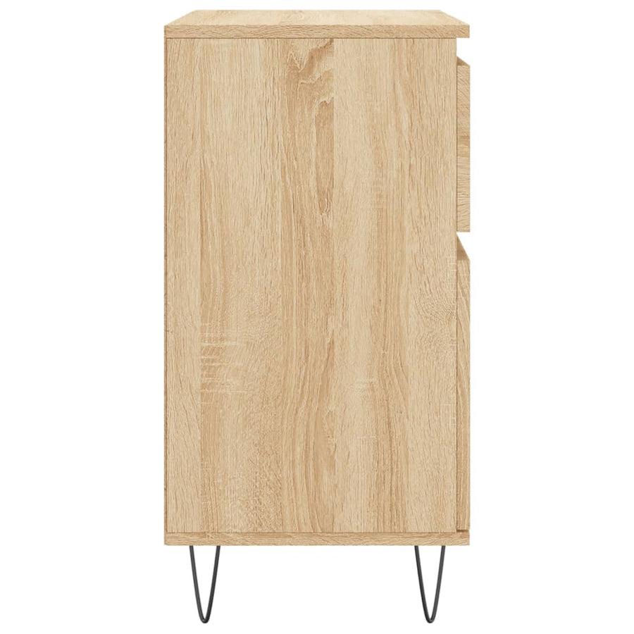 Dressoir 60X35X70 Cm Bewerkt Hout Kleurig Sonoma eiken