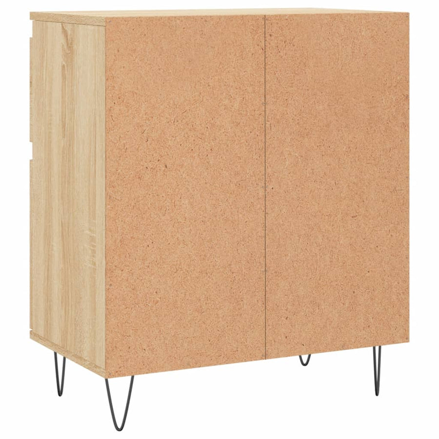 Dressoir 60X35X70 Cm Bewerkt Hout Kleurig Sonoma eiken