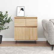 Dressoir 60x35x70 cm bewerkt hout sonoma eiken