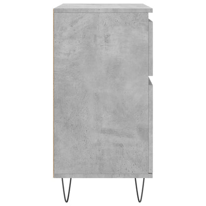 Dressoir 60X35X70 Cm Bewerkt Hout Betongrijs