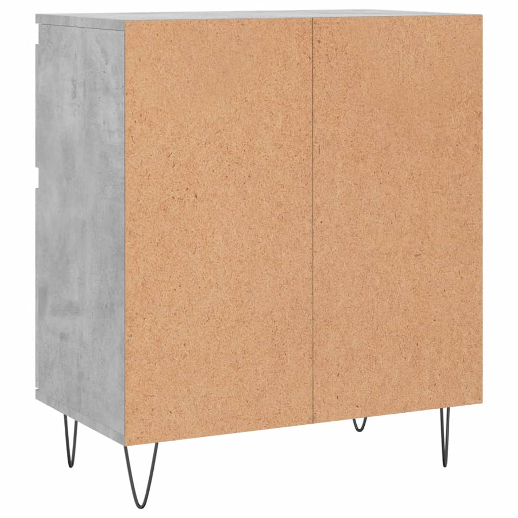 Dressoir 60X35X70 Cm Bewerkt Hout Betongrijs