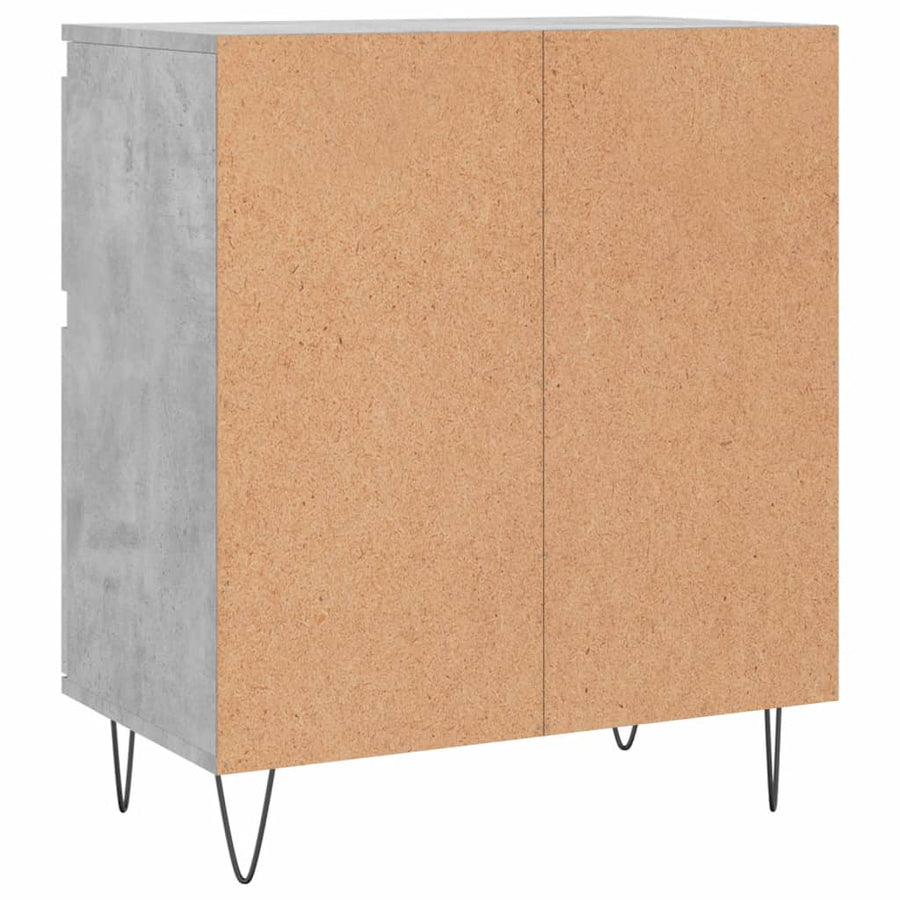 Dressoir 60X35X70 Cm Bewerkt Hout Betongrijs