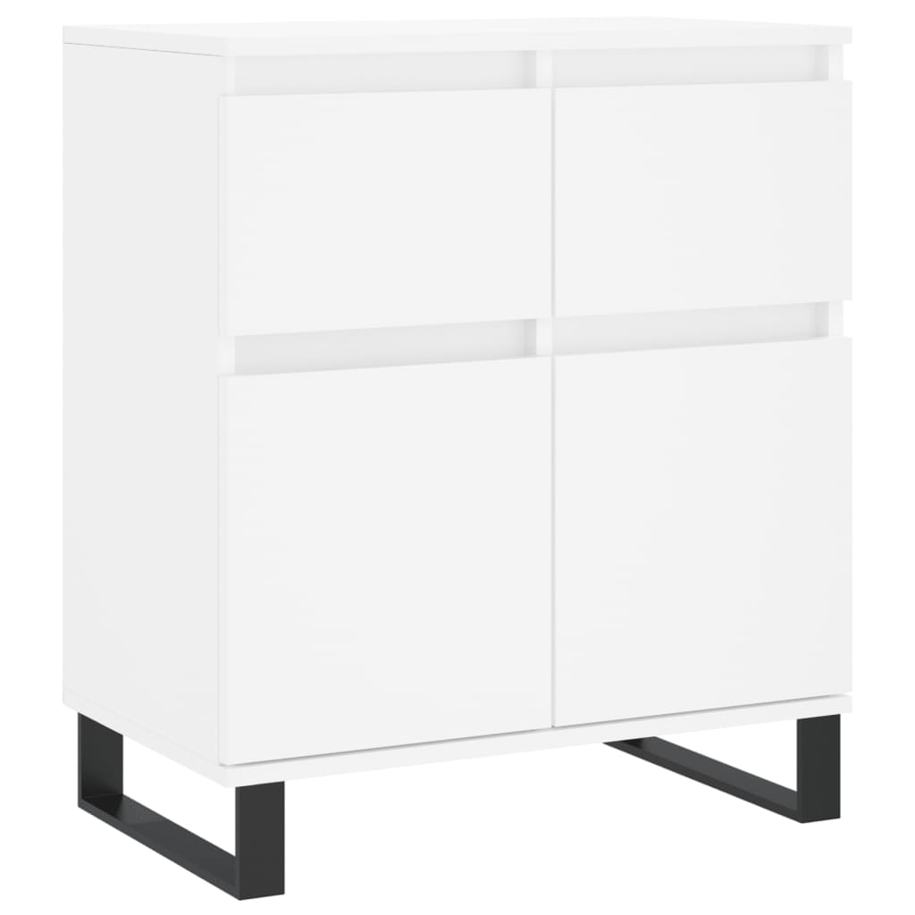 Dressoir 60X35X70 Cm Bewerkt Hout Wit