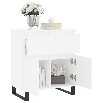 Dressoir 60X35X70 Cm Bewerkt Hout Wit