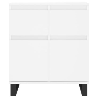 Dressoir 60X35X70 Cm Bewerkt Hout Wit
