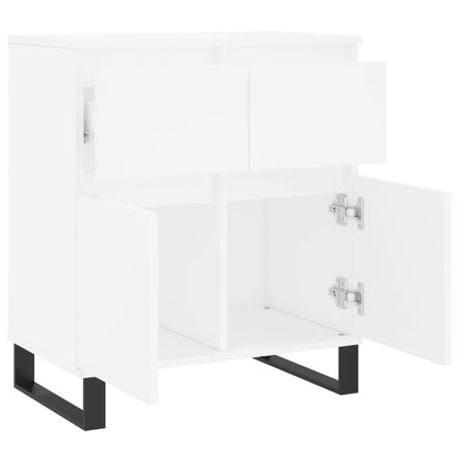 Dressoir 60X35X70 Cm Bewerkt Hout Wit