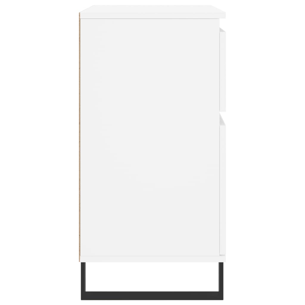 Dressoir 60X35X70 Cm Bewerkt Hout Wit