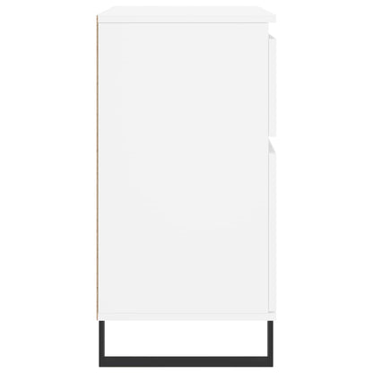 Dressoir 60X35X70 Cm Bewerkt Hout Wit