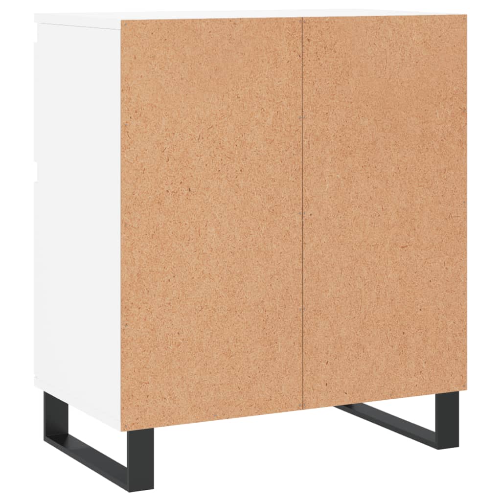 Dressoir 60X35X70 Cm Bewerkt Hout Wit