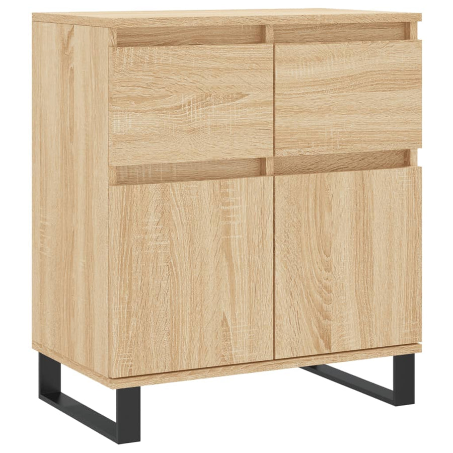 Dressoir 60X35X70 Cm Bewerkt Hout Kleurig Sonoma eiken