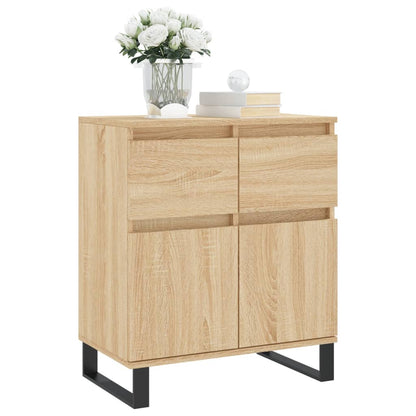 Dressoir 60X35X70 Cm Bewerkt Hout Kleurig Sonoma eiken