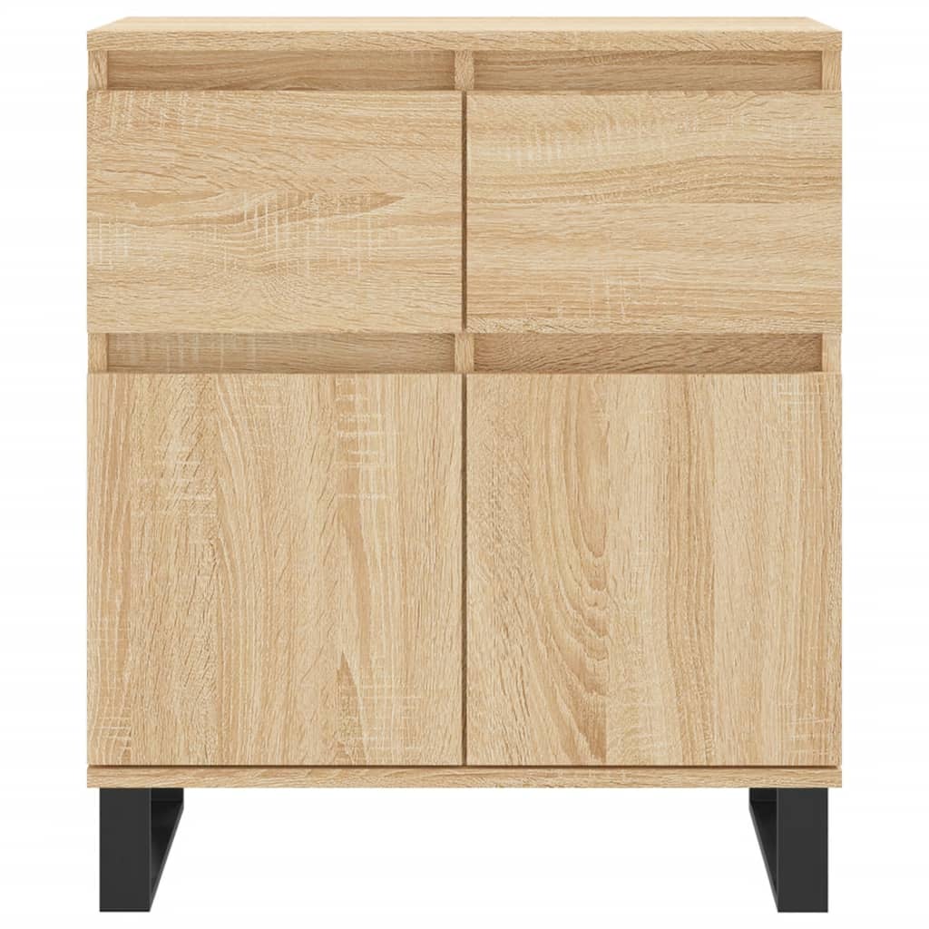 Dressoir 60X35X70 Cm Bewerkt Hout Kleurig Sonoma eiken