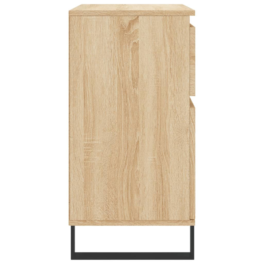 Dressoir 60X35X70 Cm Bewerkt Hout Kleurig Sonoma eiken