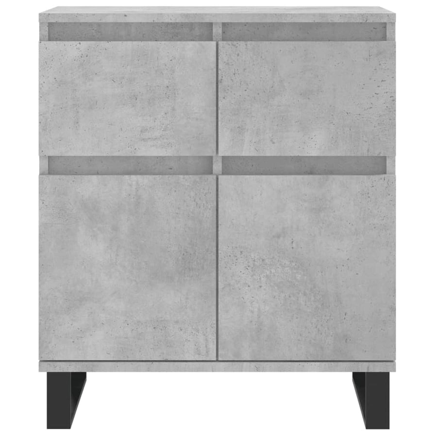 Dressoir 60X35X70 Cm Bewerkt Hout Betongrijs