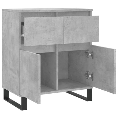 Dressoir 60X35X70 Cm Bewerkt Hout Betongrijs