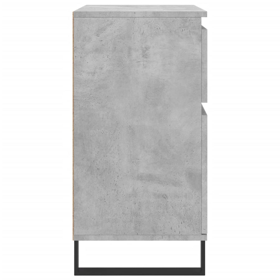 Dressoir 60X35X70 Cm Bewerkt Hout Betongrijs