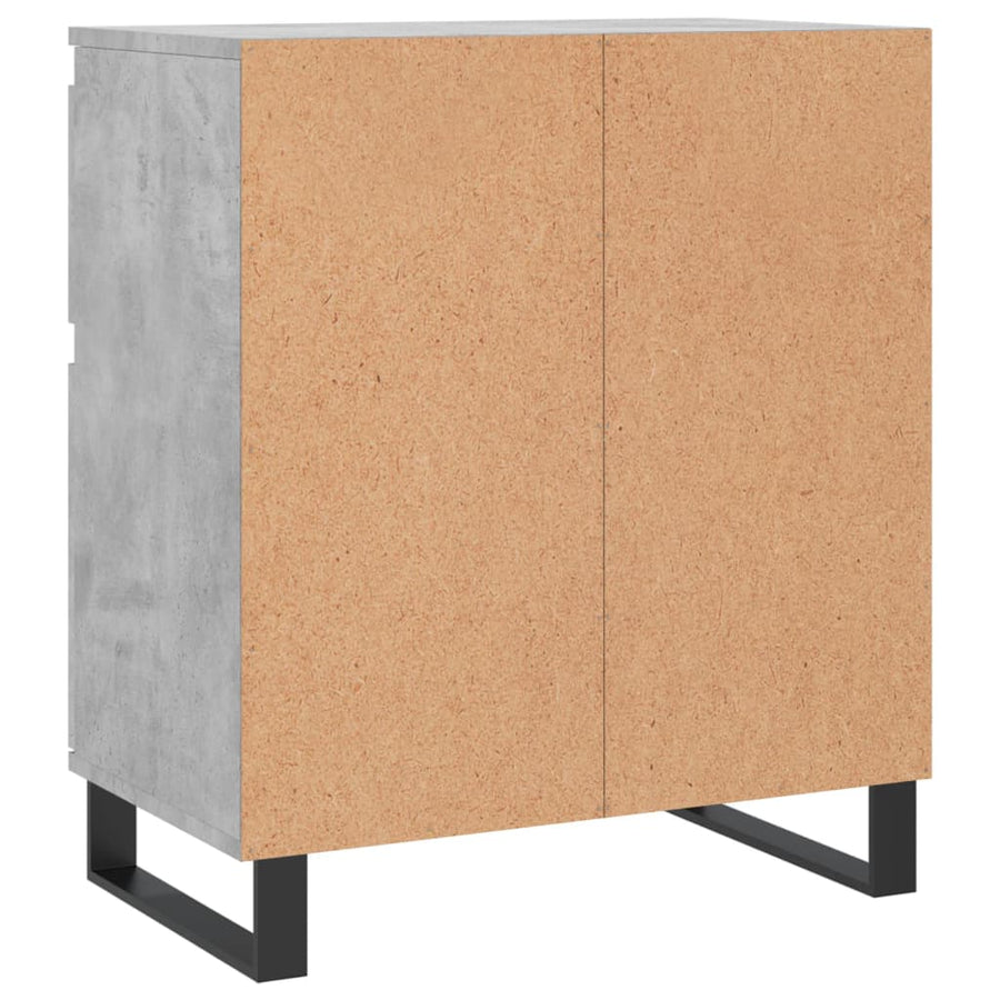 Dressoir 60X35X70 Cm Bewerkt Hout Betongrijs
