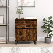 Dressoir 60x35x70 cm bewerkt hout gerookt eiken