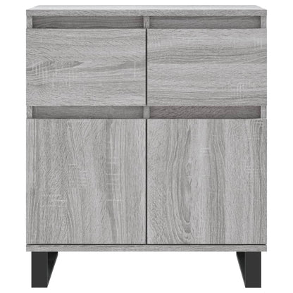 Dressoir 60x35x70 cm bewerkt hout grijs sonoma eikenkleurig