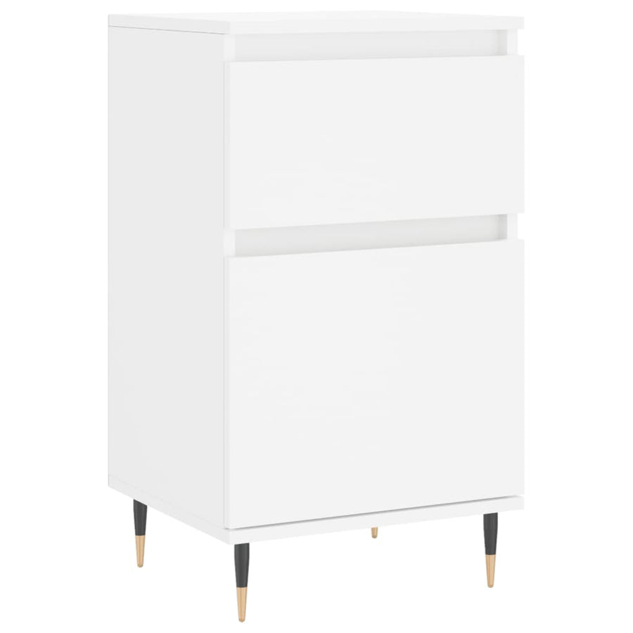 Dressoir 40X35X70 Cm Bewerkt Hout 1 Wit