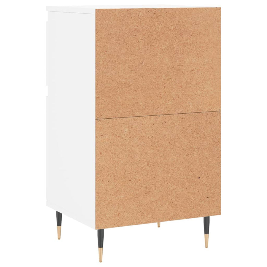 Dressoirs 2 St 40X35X70 Cm Bewerkt Hout Wit