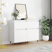 Sideboards 2 pcs 40x35x70 cm engineered wood white