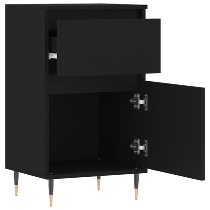 Dressoirs 2 St 40X35X70 Cm Bewerkt Hout Zwart