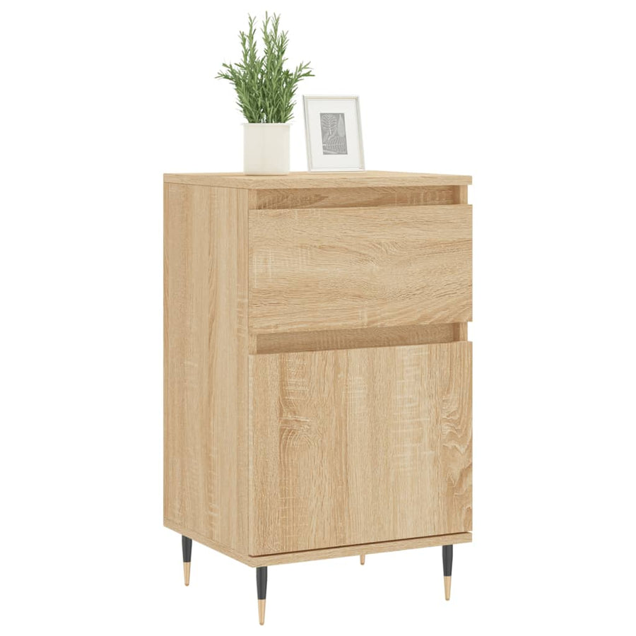 Dressoir 40X35X70 Cm Bewerkt Hout Sonoma Eikenkleurig