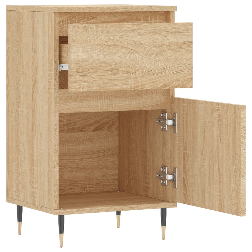 Dressoir 40X35X70 Cm Bewerkt Hout Sonoma Eikenkleurig