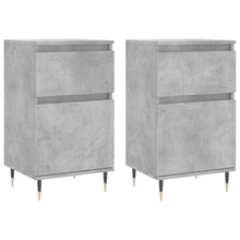 Dressoirs 2 St 40X35X70 Cm Bewerkt Hout Betongrijs