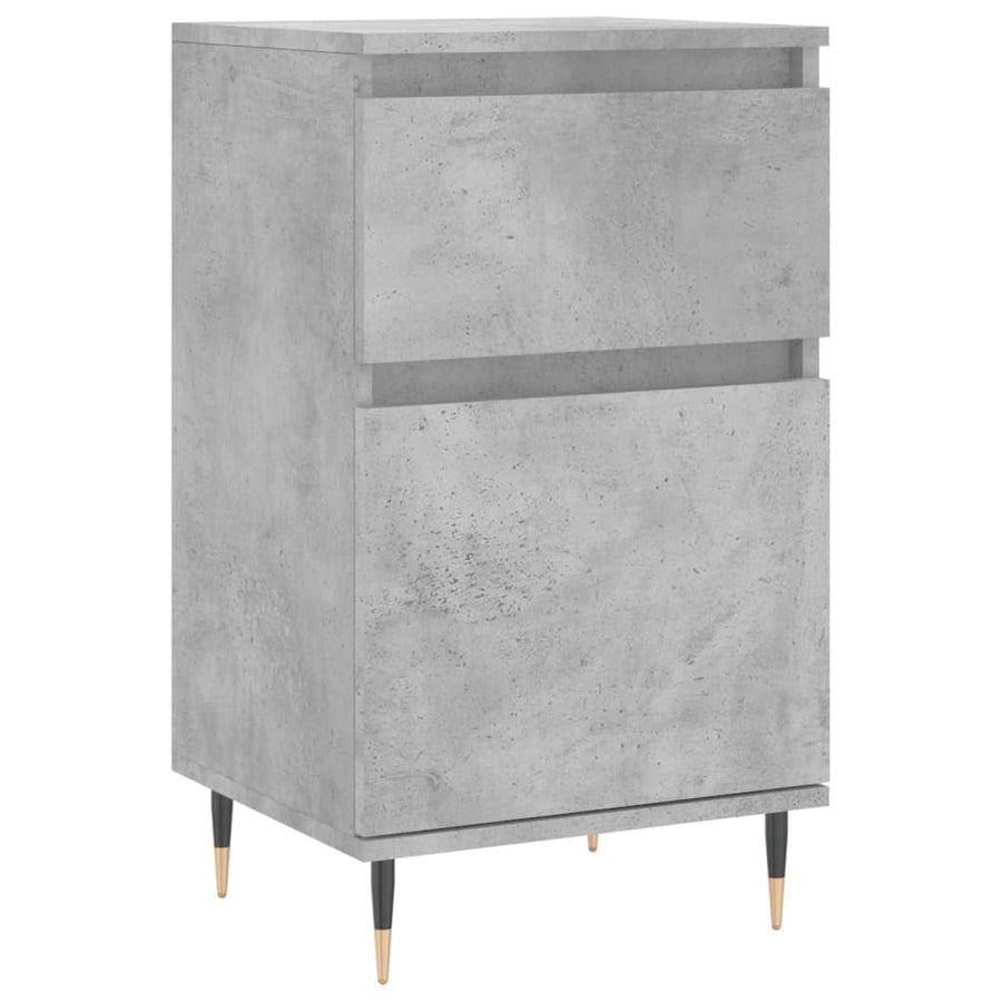 Dressoirs 2 St 40X35X70 Cm Bewerkt Hout Betongrijs