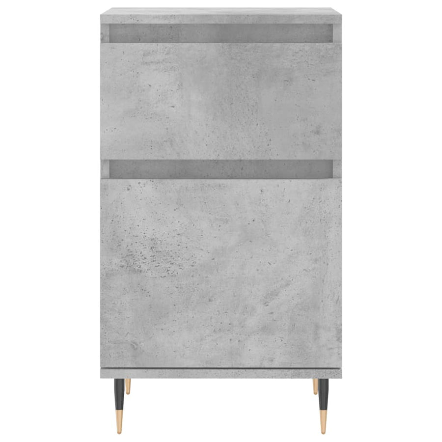 Dressoirs 2 St 40X35X70 Cm Bewerkt Hout Betongrijs