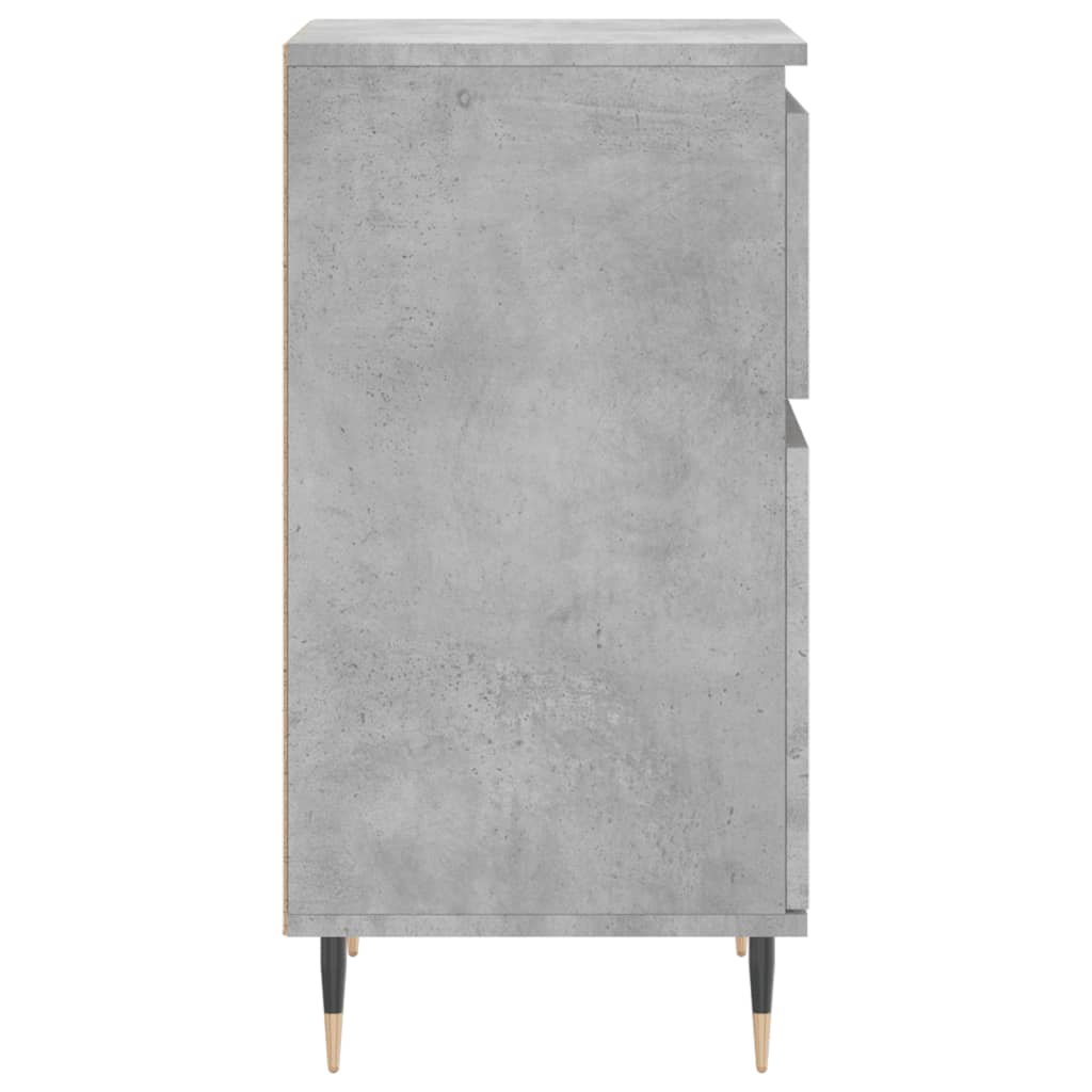 Dressoirs 2 St 40X35X70 Cm Bewerkt Hout Betongrijs
