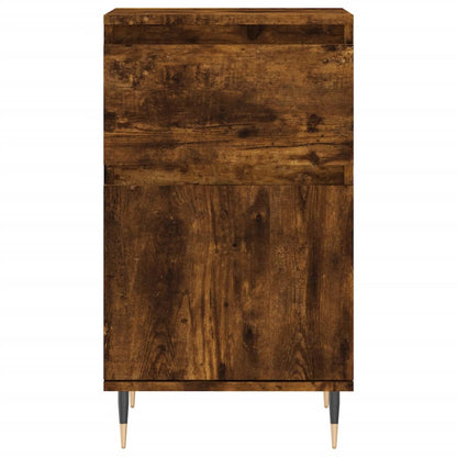 Dressoir 40X35X70 Cm Bewerkt Hout Gerookt Eikenkleurig
