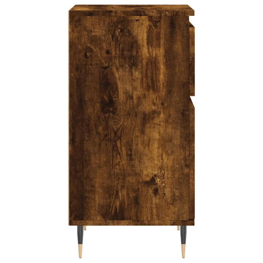 Dressoir 40X35X70 Cm Bewerkt Hout Gerookt Eikenkleurig