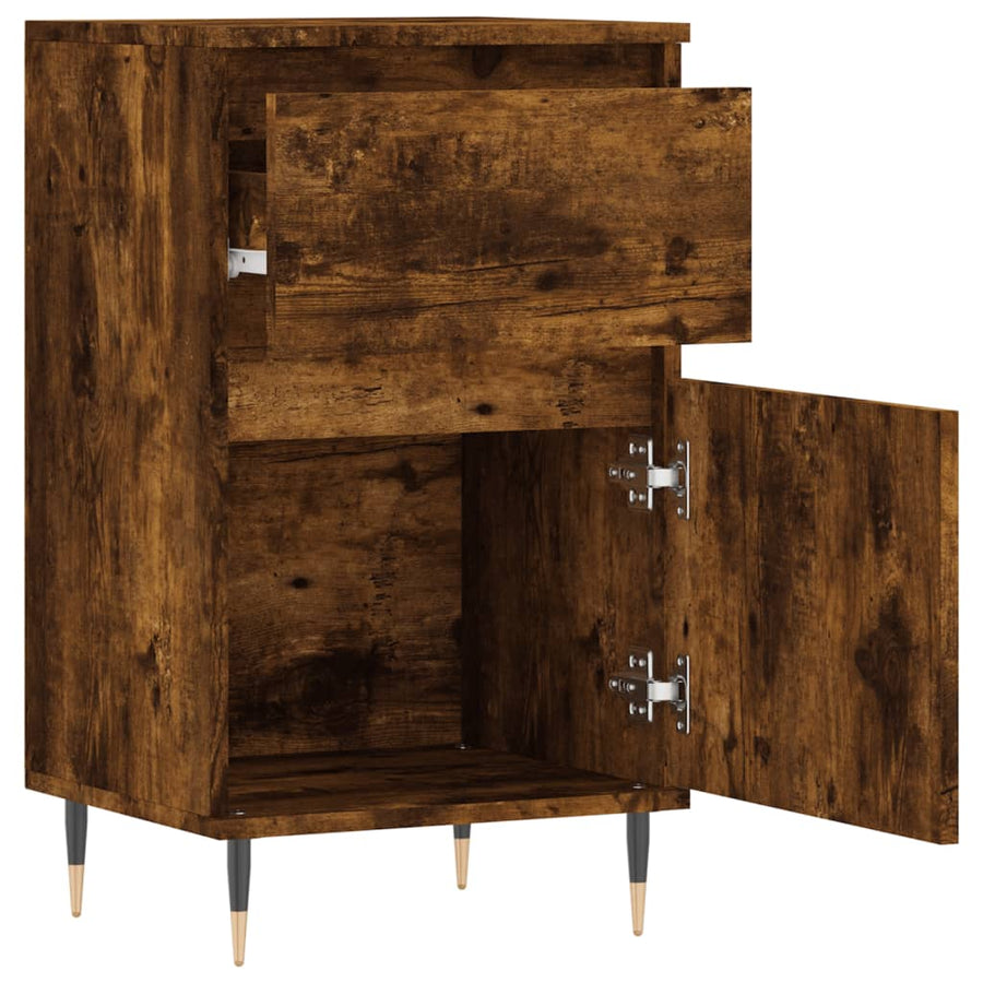Dressoirs 2 St 40X35X70 Cm Bewerkt Hout Gerookt Eikenkleurig