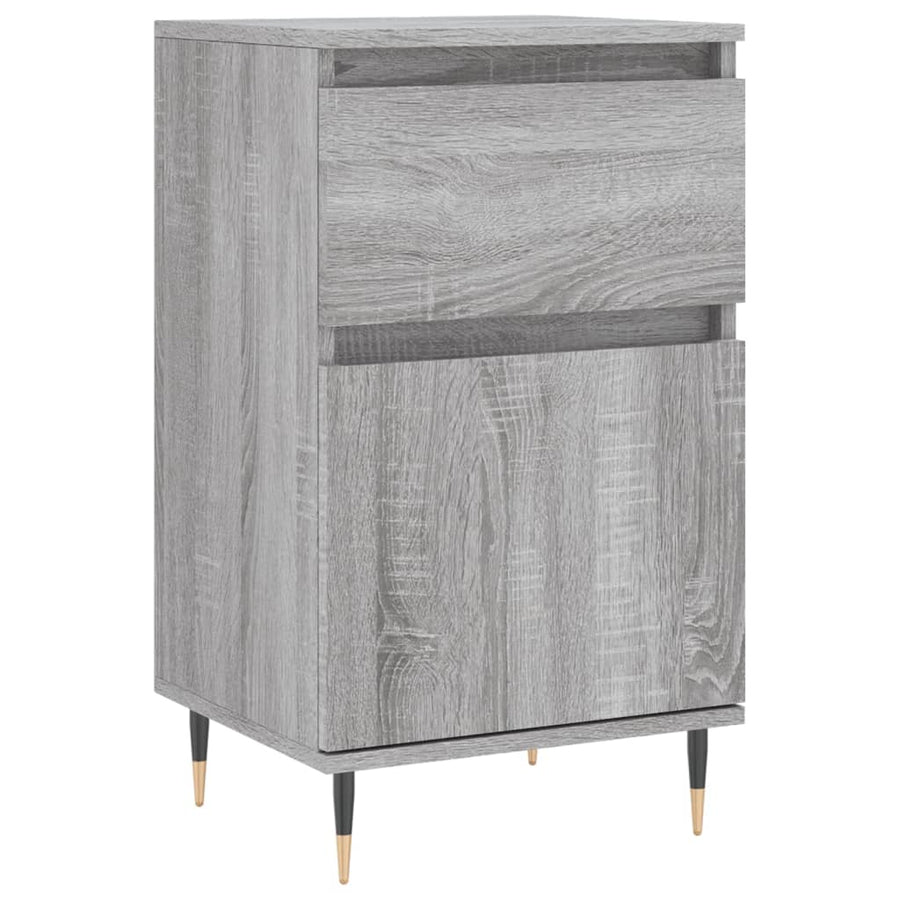 Dressoirs 2 St 40X35X70 Cm Bewerkt Hout Grijs Sonoma