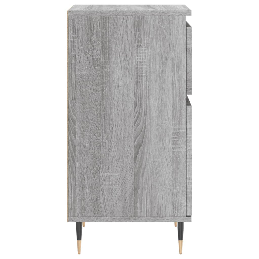 Dressoirs 2 St 40X35X70 Cm Bewerkt Hout Grijs Sonoma