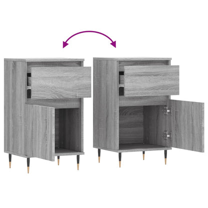 Dressoirs 2 St 40X35X70 Cm Bewerkt Hout Grijs Sonoma