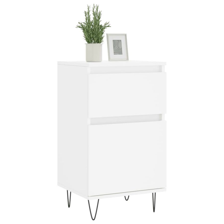 Dressoir 40X35X70 Cm Bewerkt Hout Wit