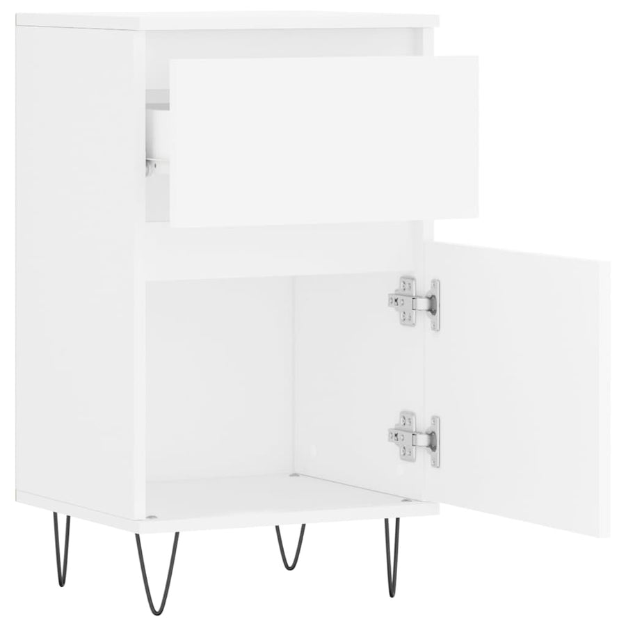 Dressoir 40X35X70 Cm Bewerkt Hout Wit