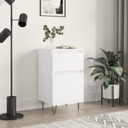 Sideboard 40x35x70 cm carved wood white