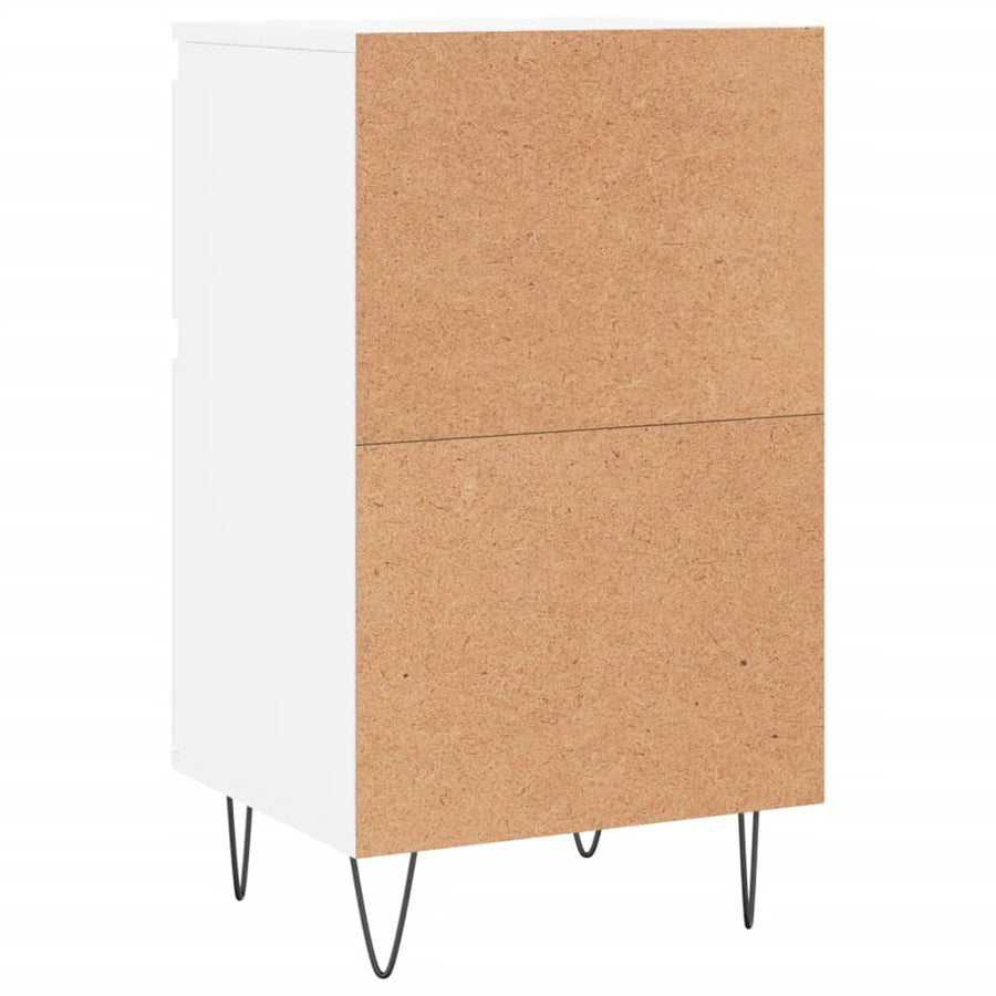 Dressoirs 2 St 40X35X70 Cm Bewerkt Hout Wit