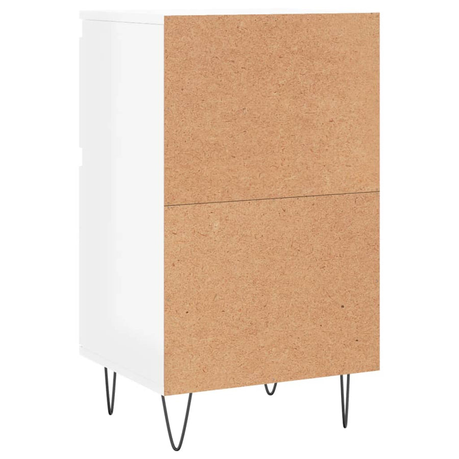 Dressoirs 2 St 40X35X70 Cm Bewerkt Hout Hoogglans Wit