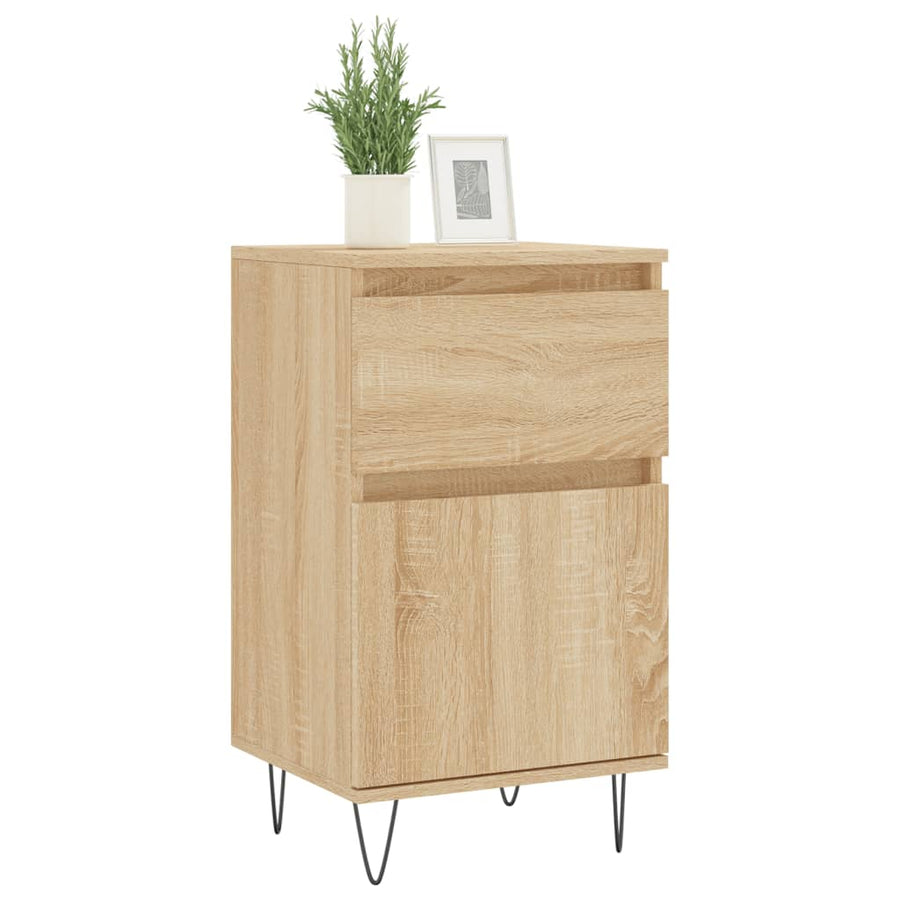 Dressoir 40X35X70 Cm Bewerkt Hout Kleurig 1 Sonoma eiken