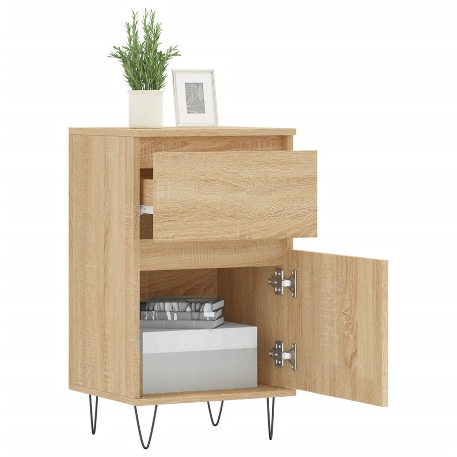 Dressoir 40X35X70 Cm Bewerkt Hout Kleurig 1 Sonoma eiken
