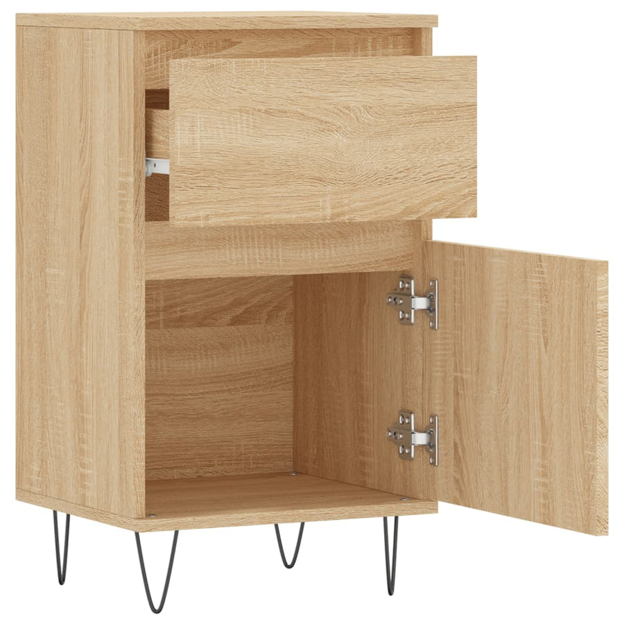 Dressoir 40X35X70 Cm Bewerkt Hout Kleurig 1 Sonoma eiken