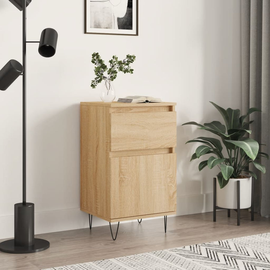 Dressoir 40X35X70 Cm Bewerkt Hout Kleurig 1 Sonoma eiken