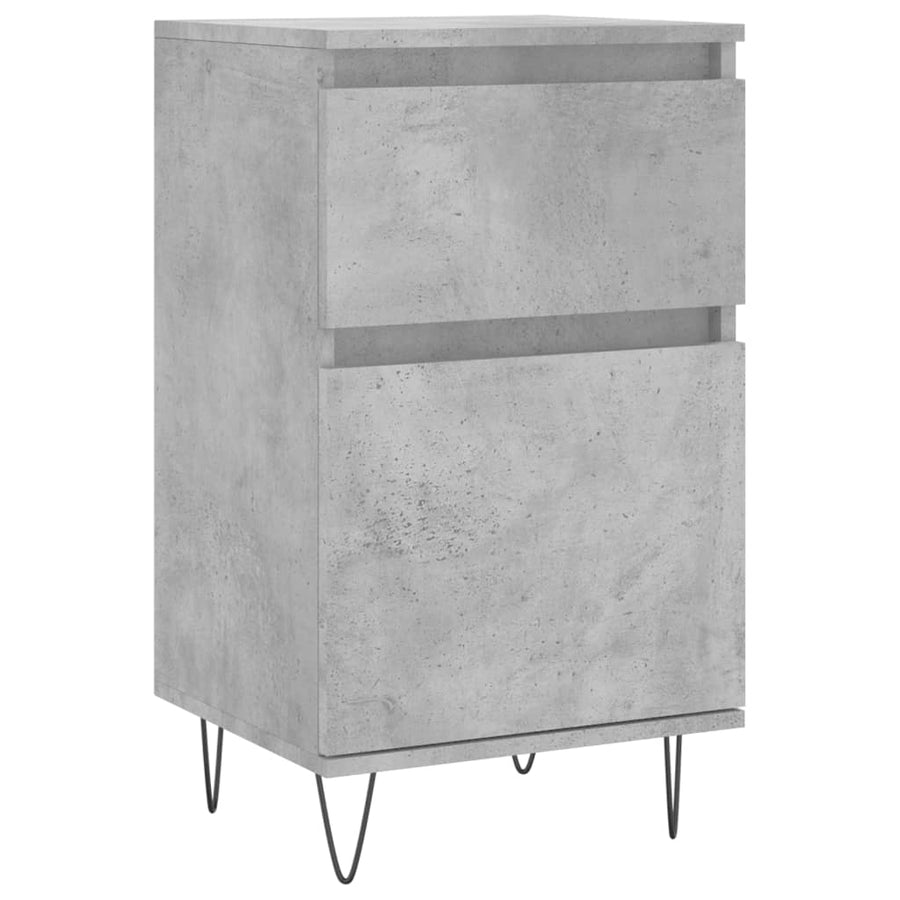 Dressoir 40X35X70 Cm Bewerkt Hout Betongrijs