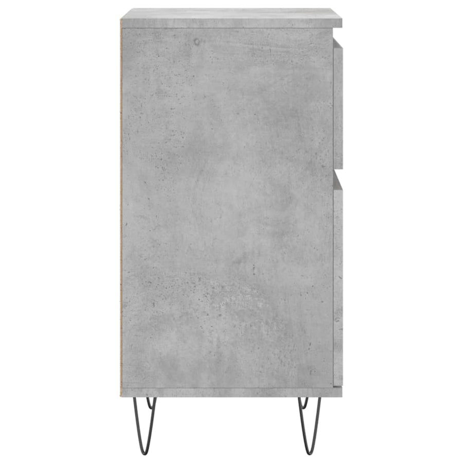 Dressoir 40X35X70 Cm Bewerkt Hout Betongrijs